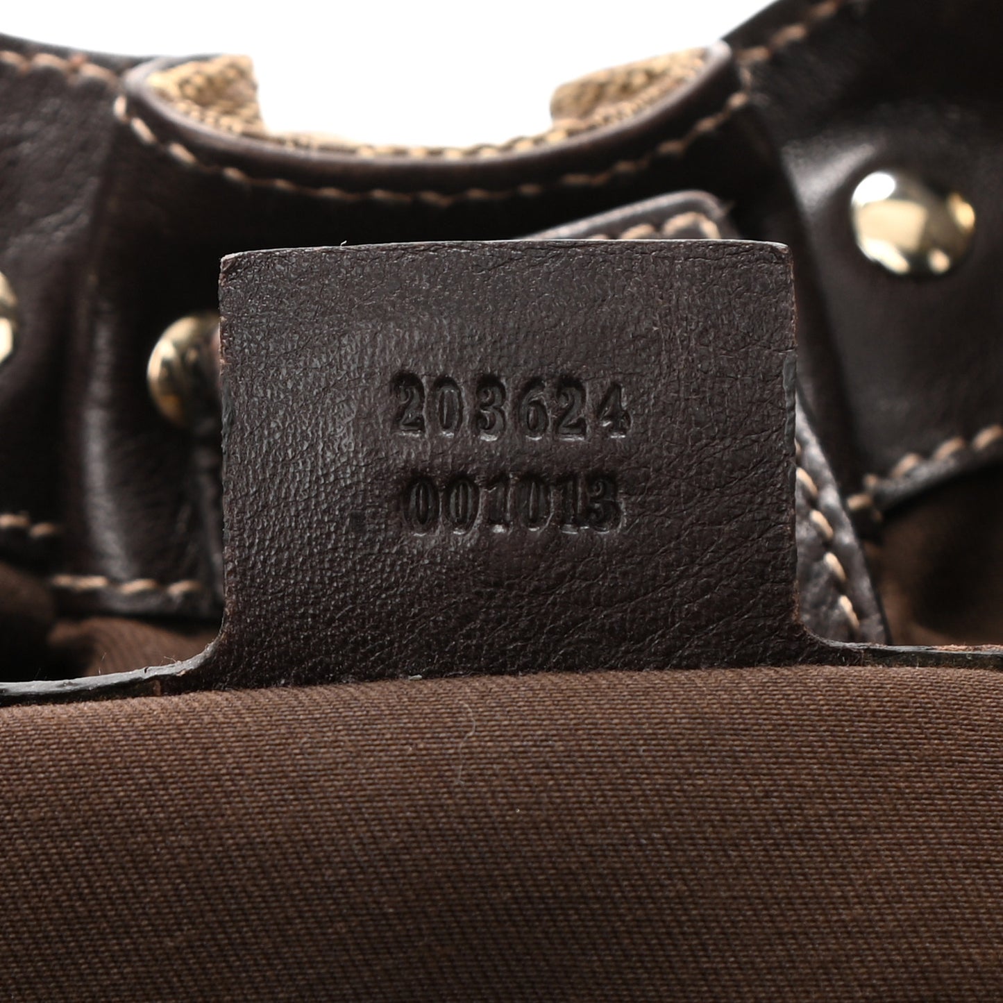 Monogram Studded Medium Pelham Shoulder Bag Dark Brown