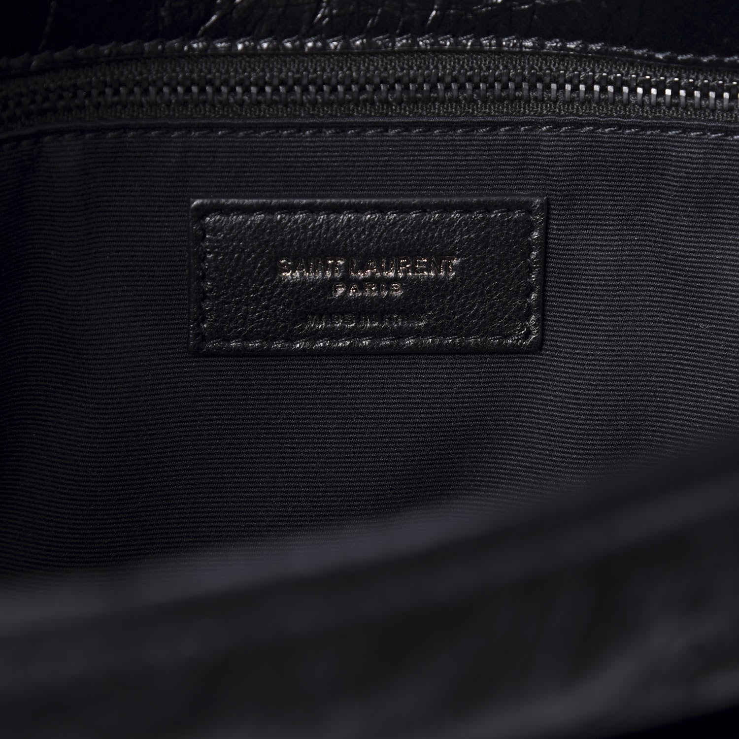 Saint Laurent Crinkled Calfskin Matelasse Monogram Medium Niki Chain Satchel Black 7 of 10