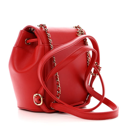 Chanel Lambskin CC Mania Backpack Red 3 of 10
