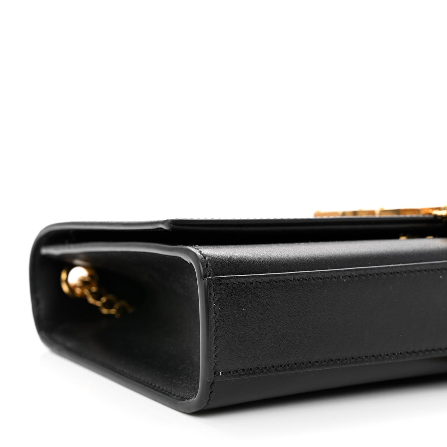 Smooth Calfskin Medium Classic Monogram Kate Tassel Satchel Black