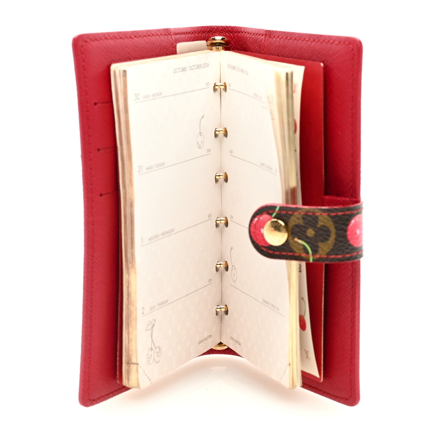 Monogram Cerises Small Ring Agenda Cover