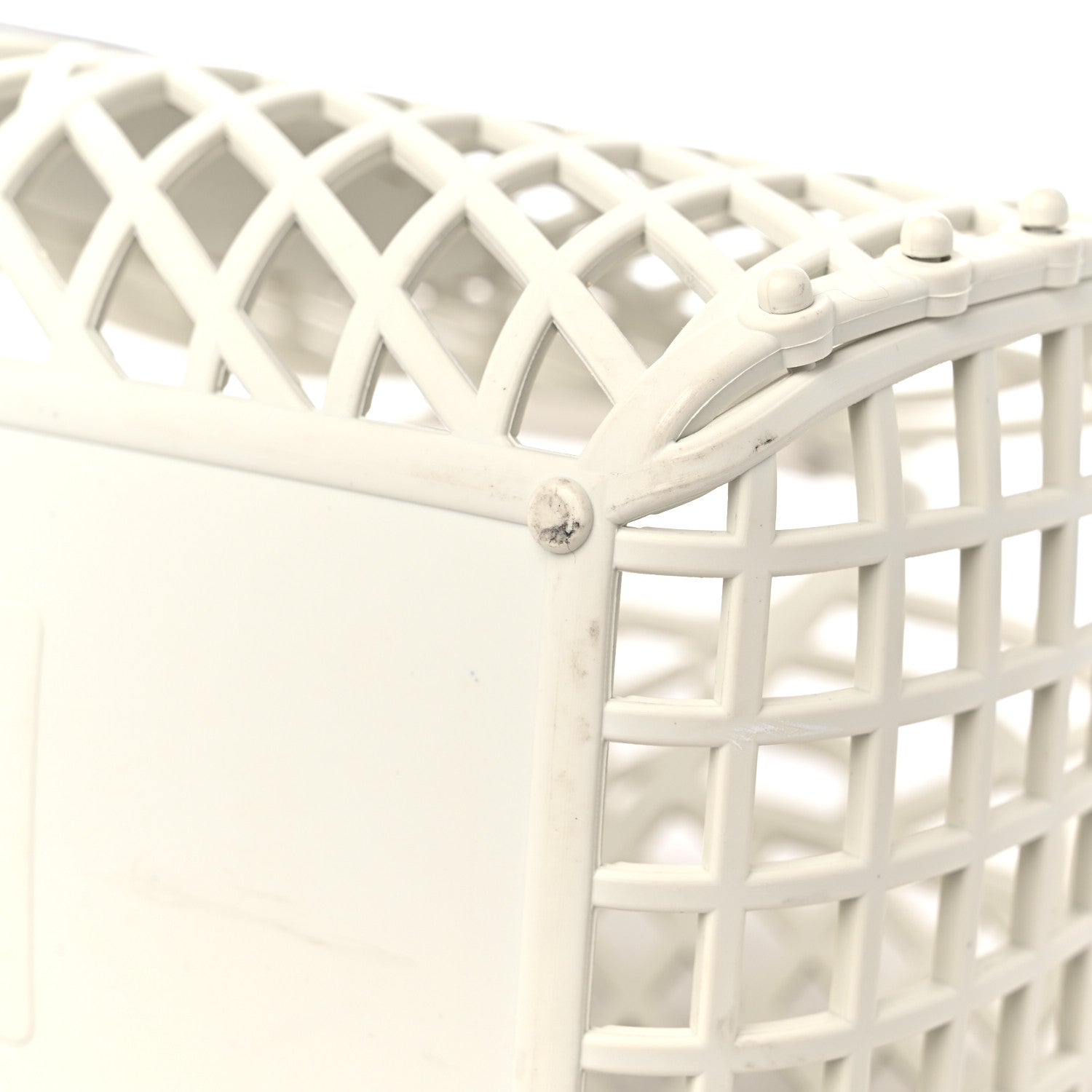 Fendi Recycled Plastic Vitello Liberty Matte Medium Fendi Basket White Ice 8 of 12