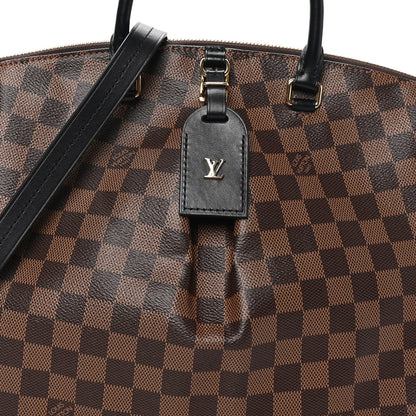 Louis Vuitton Damier Ebene Odeon Tote MM Black 6 of 8