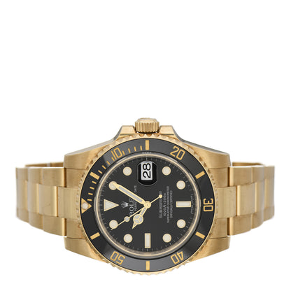 Rolex 18K Yellow Gold 40mm Submariner Date Watch Black 116618LN 2 of 8