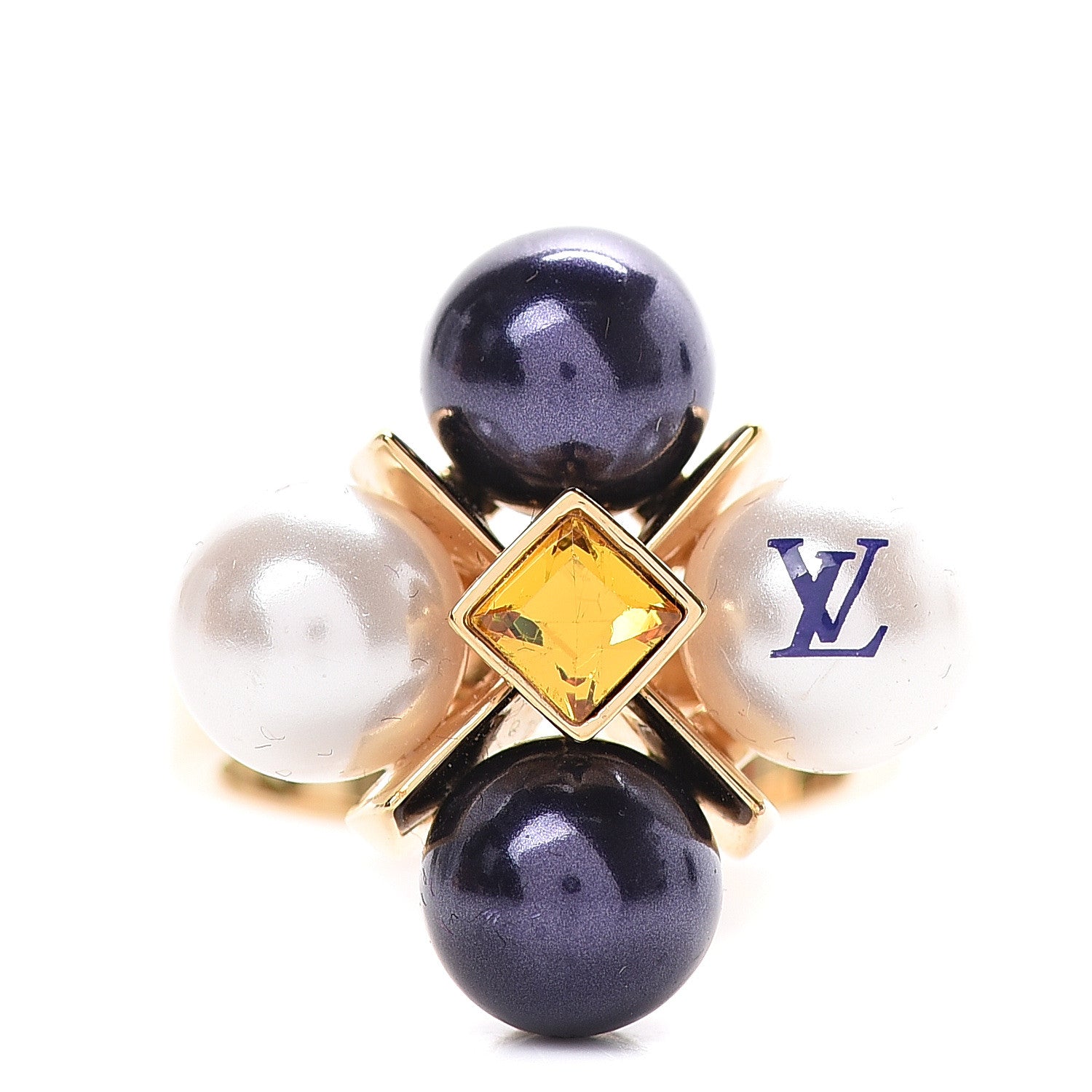 Louis Vuitton Pearl Cry Me A River Ring 6.5 1 of 7