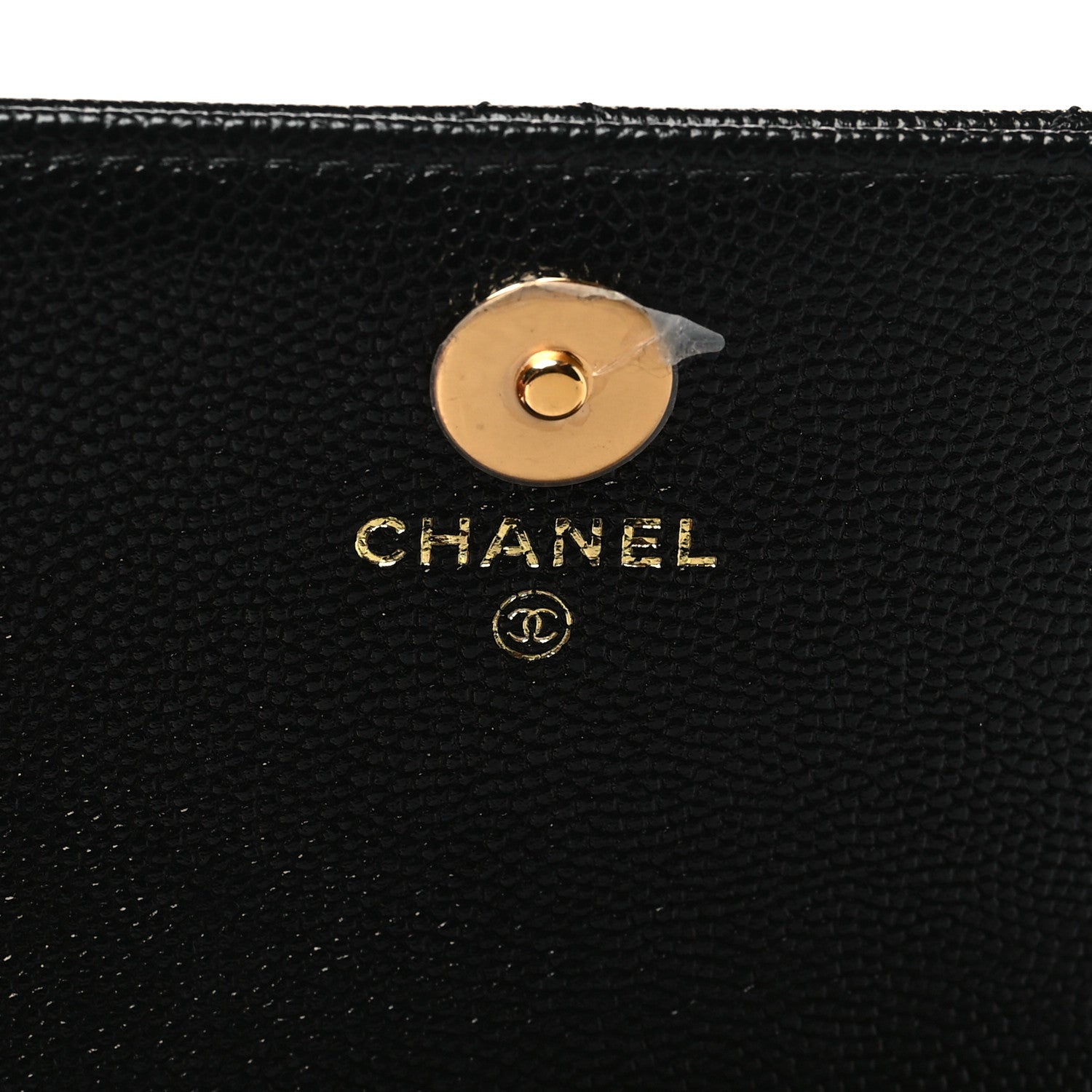 Chanel Caviar Quilted  Mini Flap Clutch With Chain Black 6 of 12