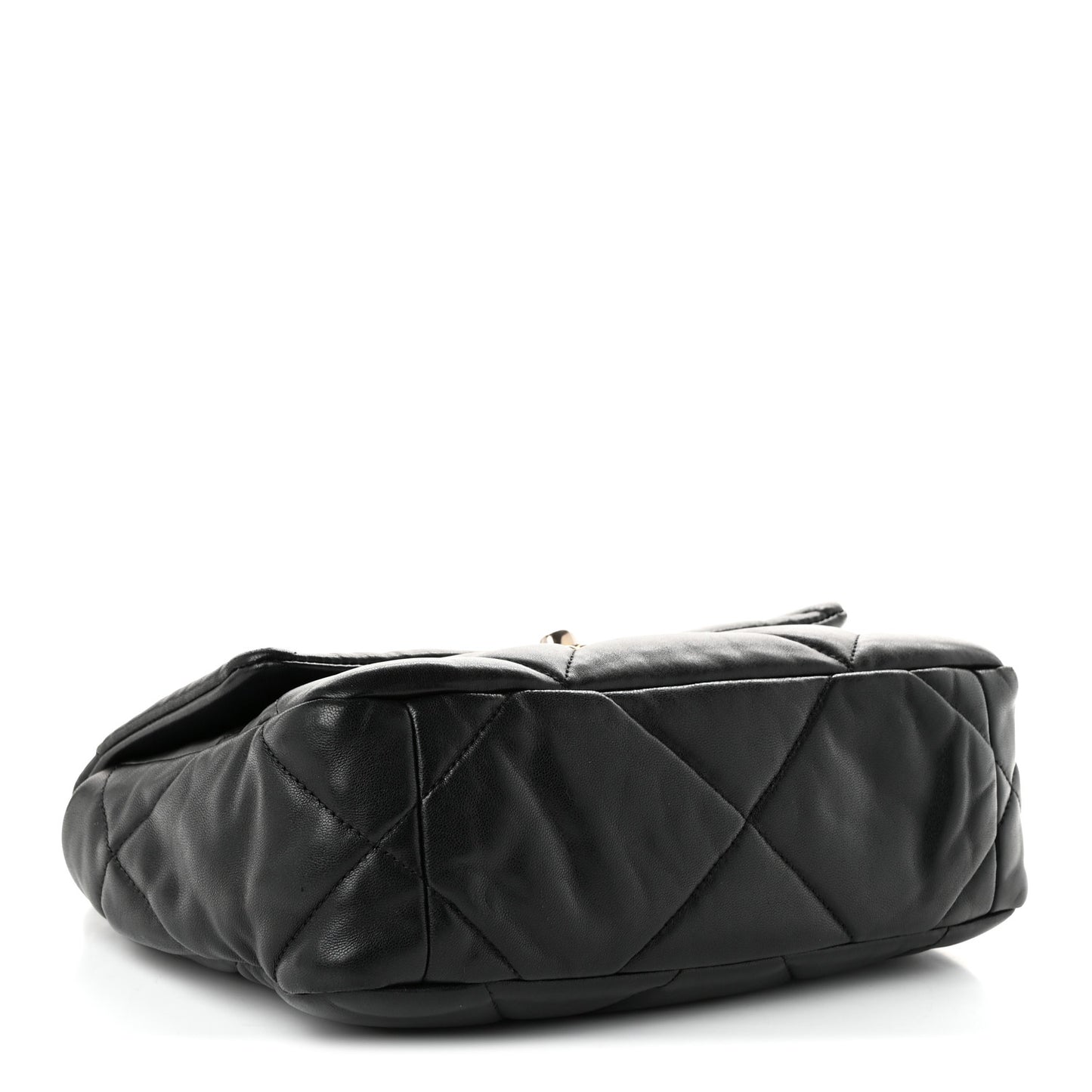 Lambskin Quilted Medium Chanel 19 Flap Black