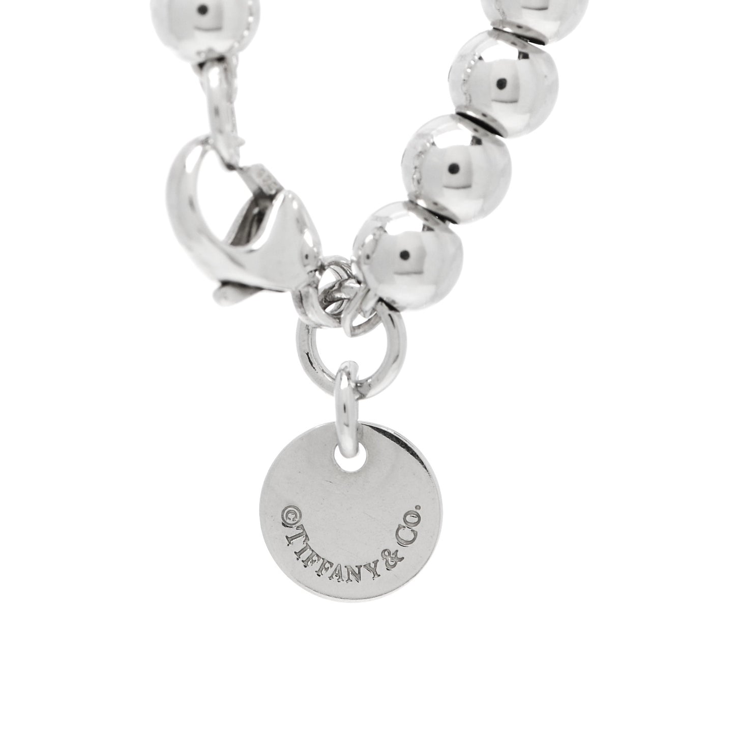 Sterling Silver 4mm Bow Bead Bracelet