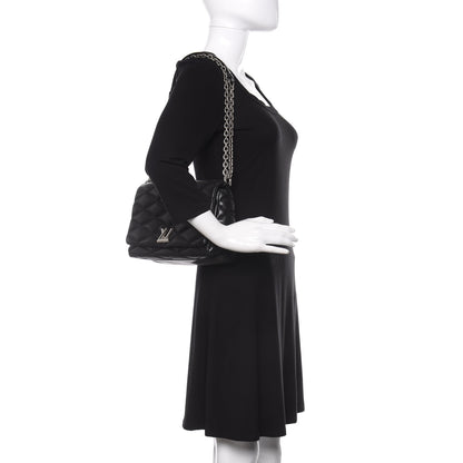 Louis Vuitton Lambskin Malletage GO-14 MM Black 2 of 12