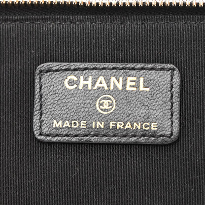 Chanel Goatskin Quilted Punk Essentials Vanity Case With Chain Black 6 of 11