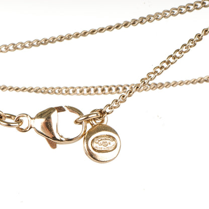 Chanel Crystal CC Pearl Necklace Gold 4 of 4