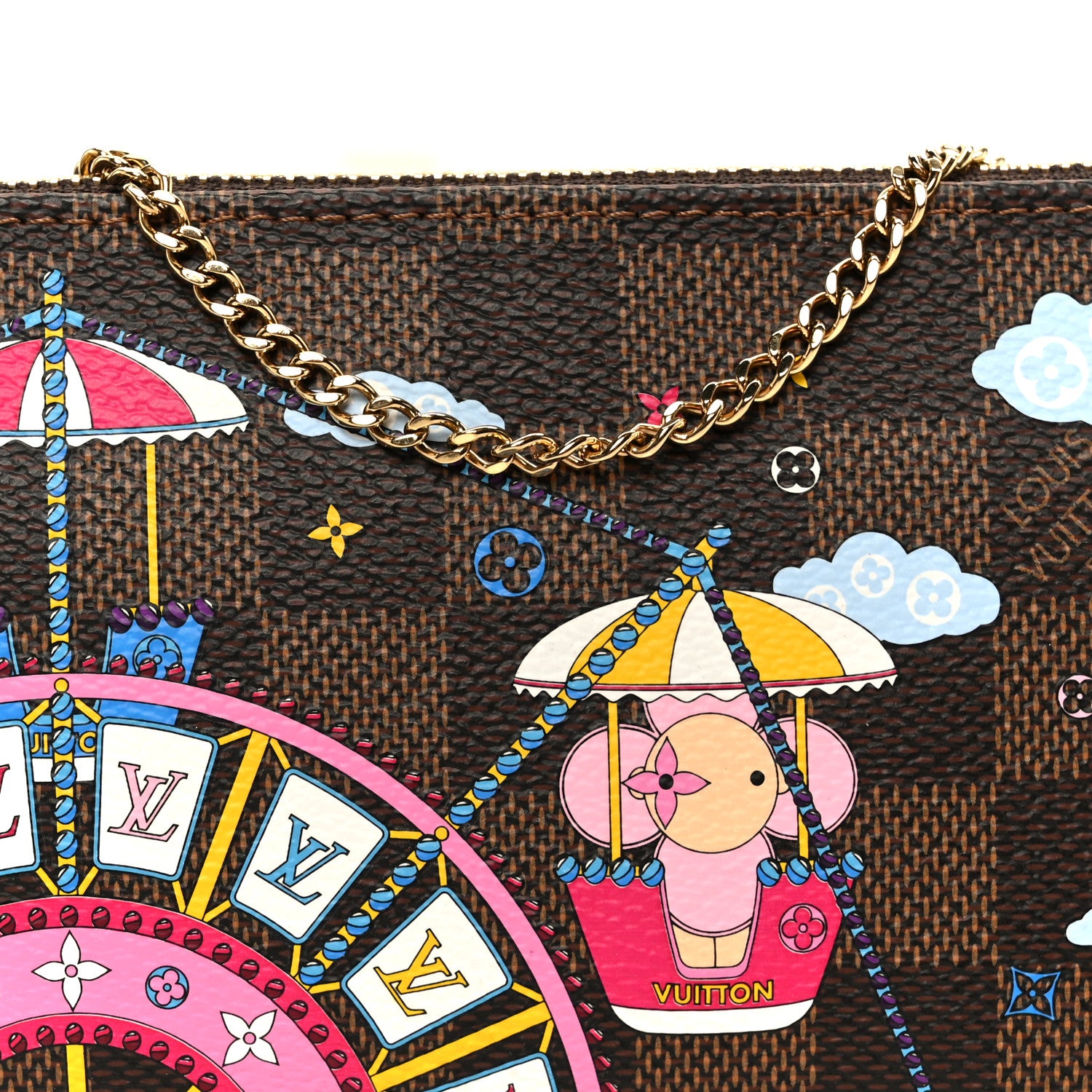 Louis Vuitton Damier Ebene 2020 Christmas Animation Big Wheel Mini