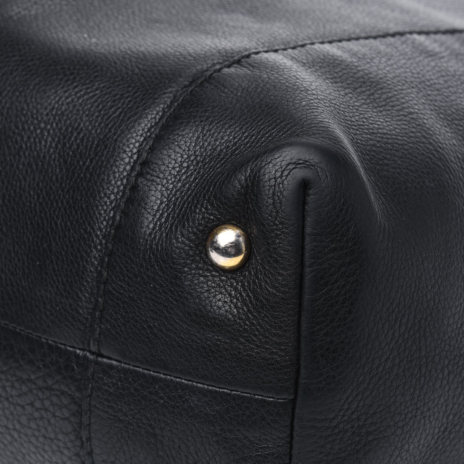 Gucci Pebbled Calfskin Medium Twill Tote Black 18 of 34