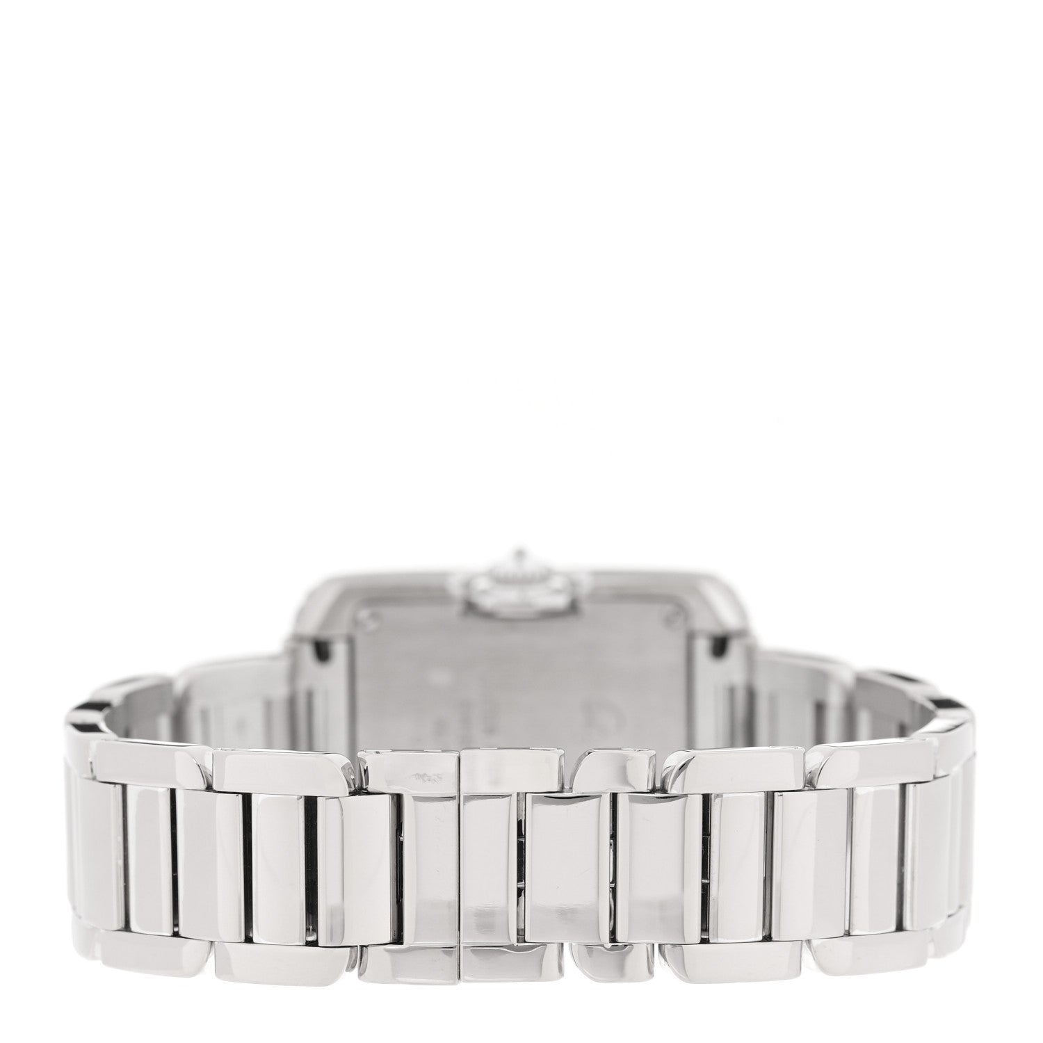 Cartier 18K White Gold Diamond Bezel 23mm Tank Anglaise Quartz Watch 3 of 5
