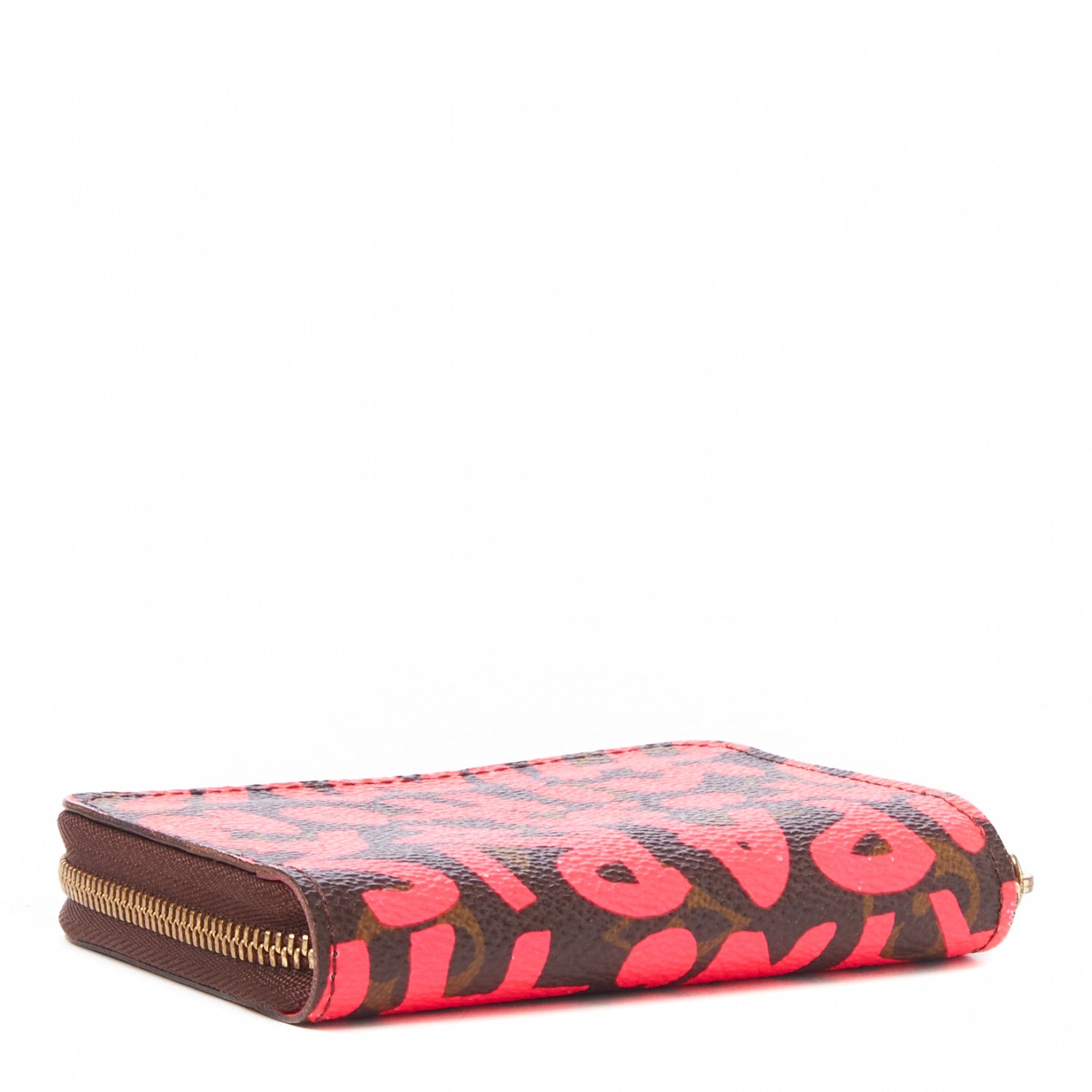 Louis Vuitton Monogram Graffiti Zippy Coin Purse Fuchsia 3 of 7