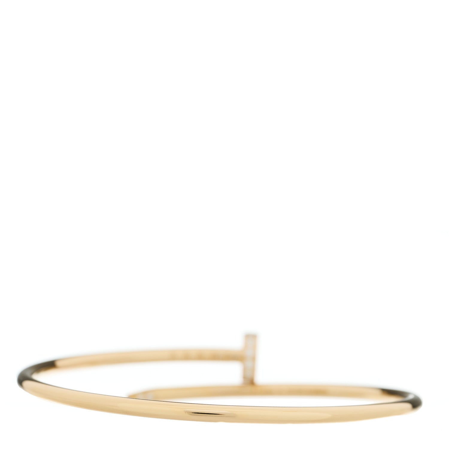 Cartier 18K Yellow Gold Diamond Small Juste Un Clou Bracelet 15 2 of 4