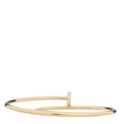 Cartier 18K Yellow Gold Diamond Small Juste Un Clou Bracelet 15 2 of 4