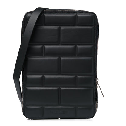 Bottega Veneta Embossed Nappa Crossbody Bag Black 1 of 12