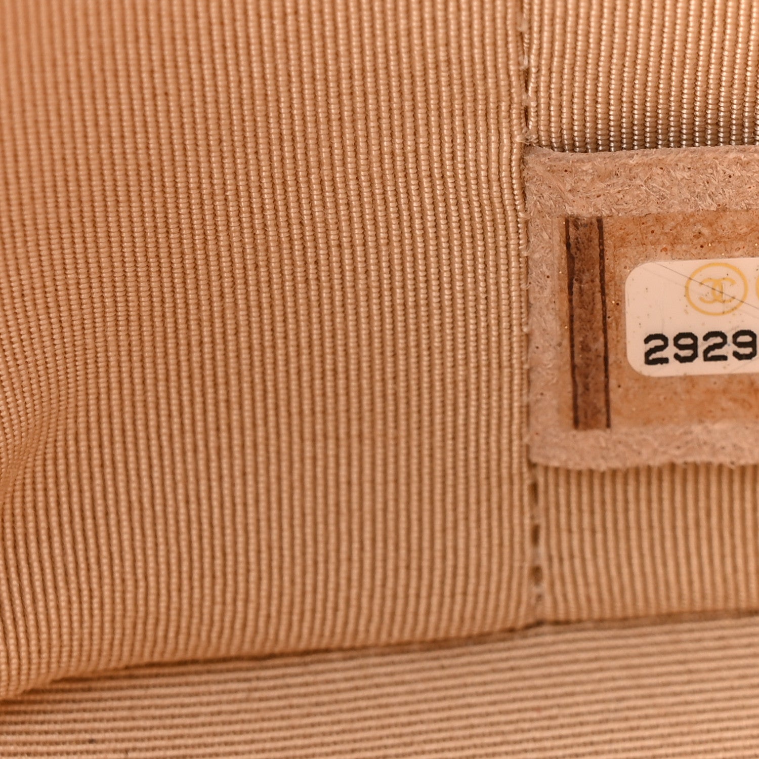 Chanel Calfskin Raffia Small Take Away Vanity Case Bag Pink Beige 7 of 10