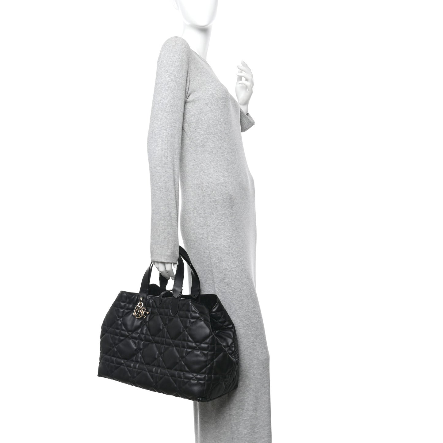 Calfskin Macrocannage Large Toujours Black