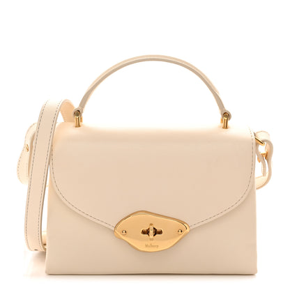 Mulberry High Gloss Calfskin Lana Small Top Handle Eggshell 1 of 11