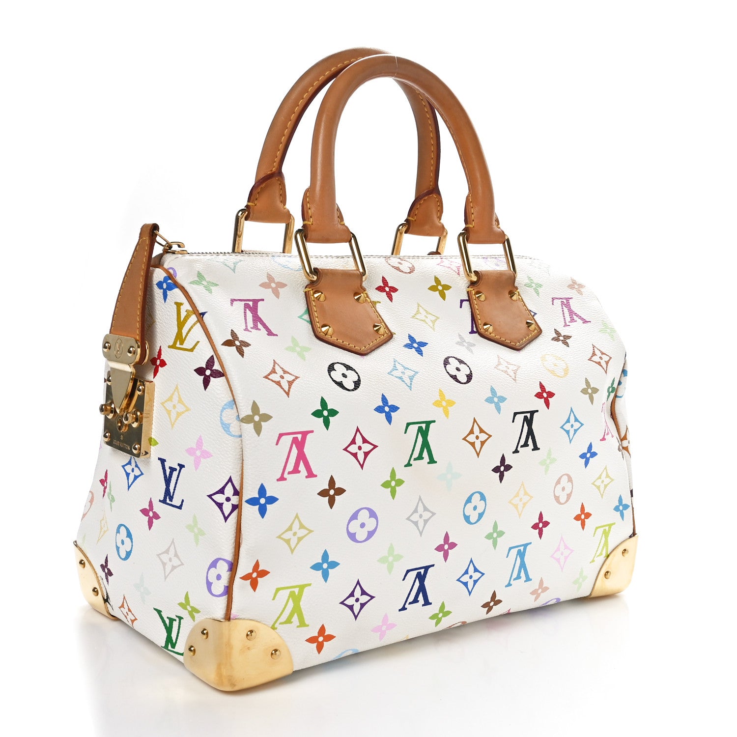 Louis Vuitton Monogram Multicolor Speedy 30 White 3 of 9