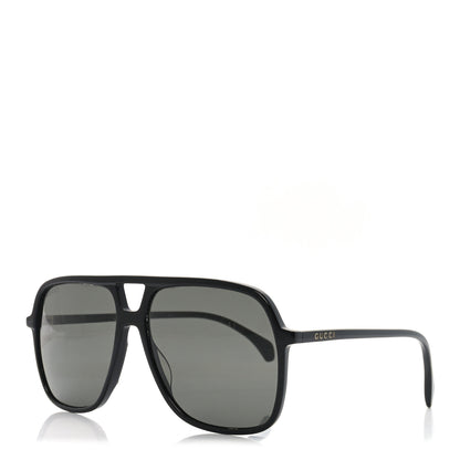 Gucci Acetate Brow Bar Aviator Sunglasses GG0545S Black 1 of 7
