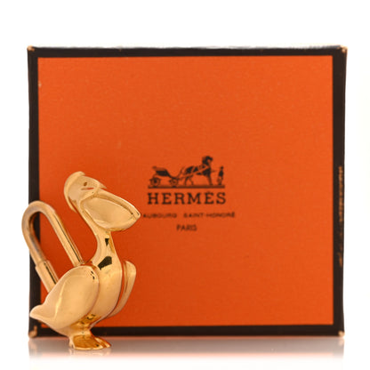 Hermes Pelican Cadena Lock Gold 4 of 4