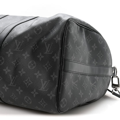 Louis Vuitton Monogram Eclipse Keepall Bandouliere 45 9 of 9