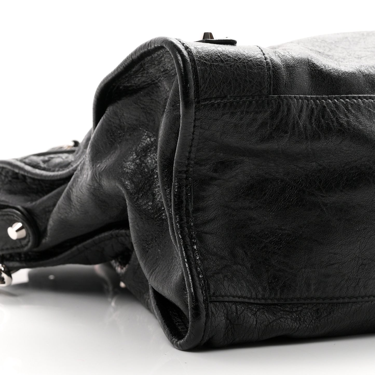 Agneau Classic Silver Hardware City Black