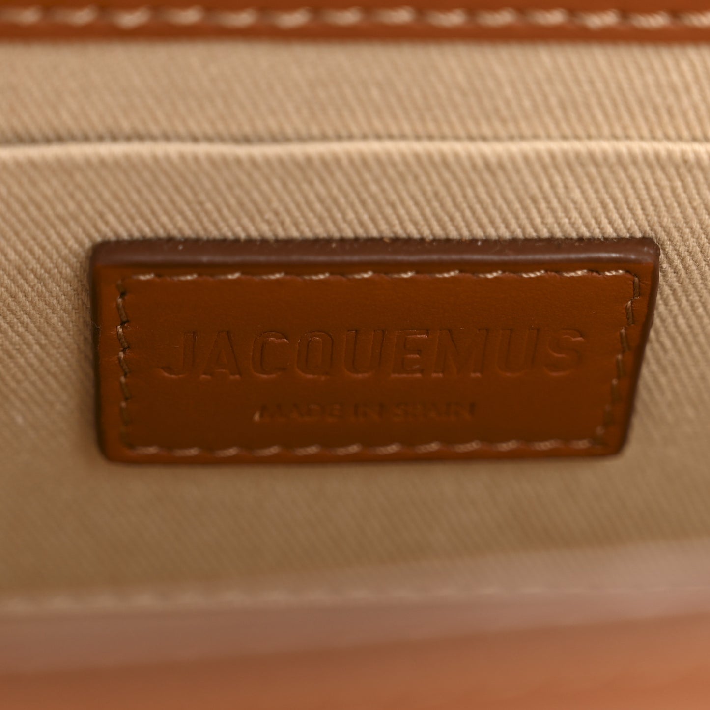 Smooth Calfskin Le Sac Rond Light Brown