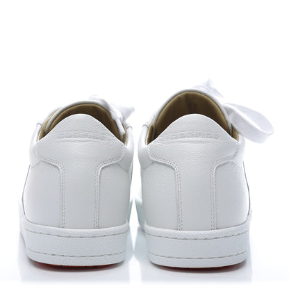Hermes Epsom Womens Boomerang Sneakers 37 White 6 of 10