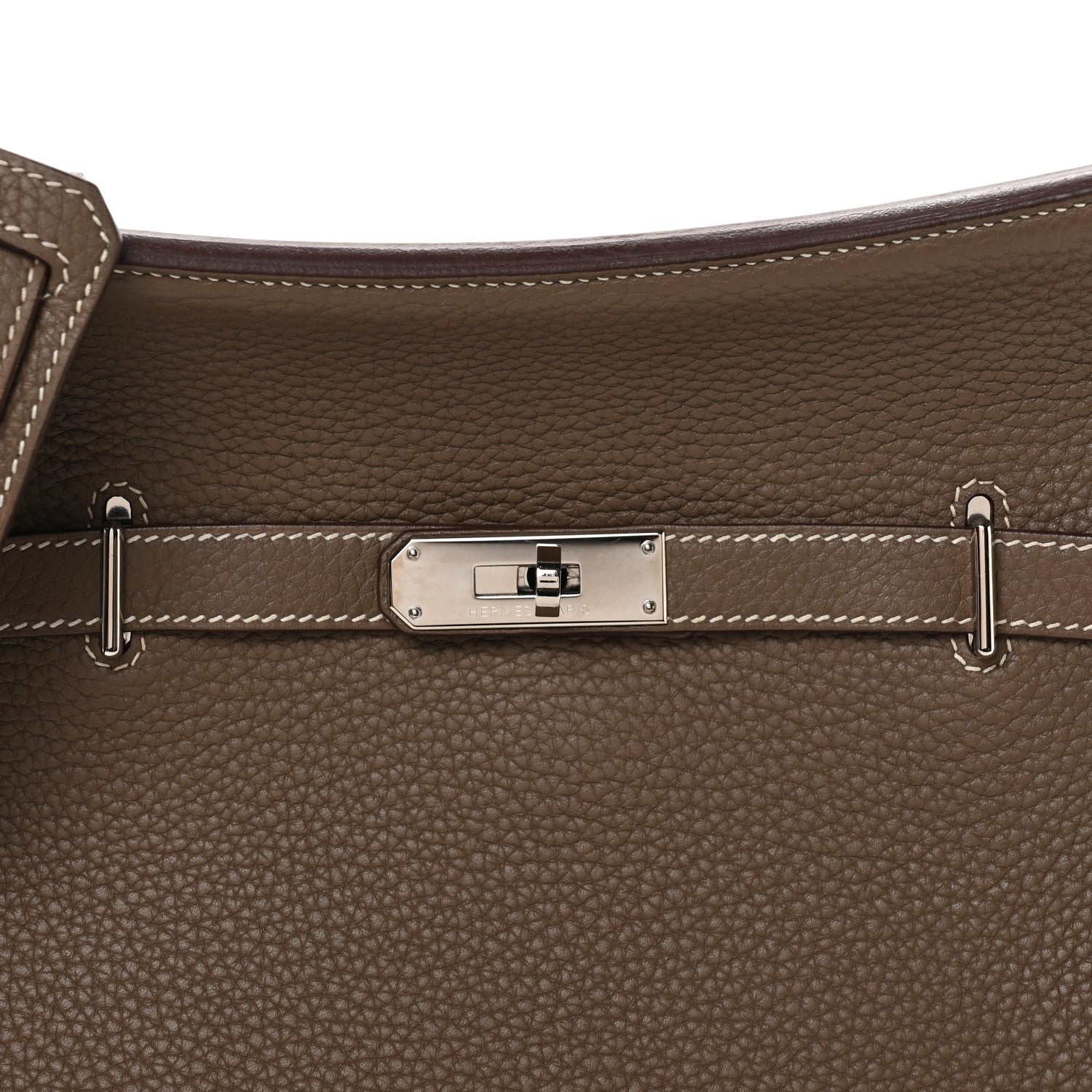 Hermes Taurillon Clemence Jypsiere 28 Etoupe 8 of 10