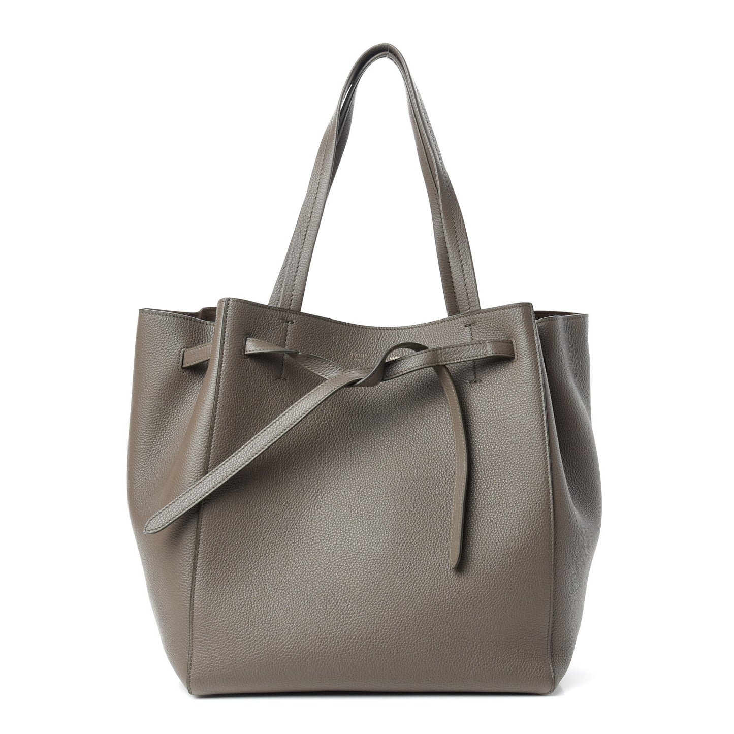 Soft Grained Calfskin Small Belt Cabas Phantom Taupe