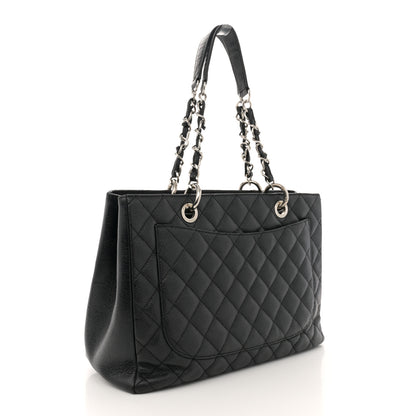 Chanel Caviar Quilted Grand Shopping Tote GST Black 3 of 13