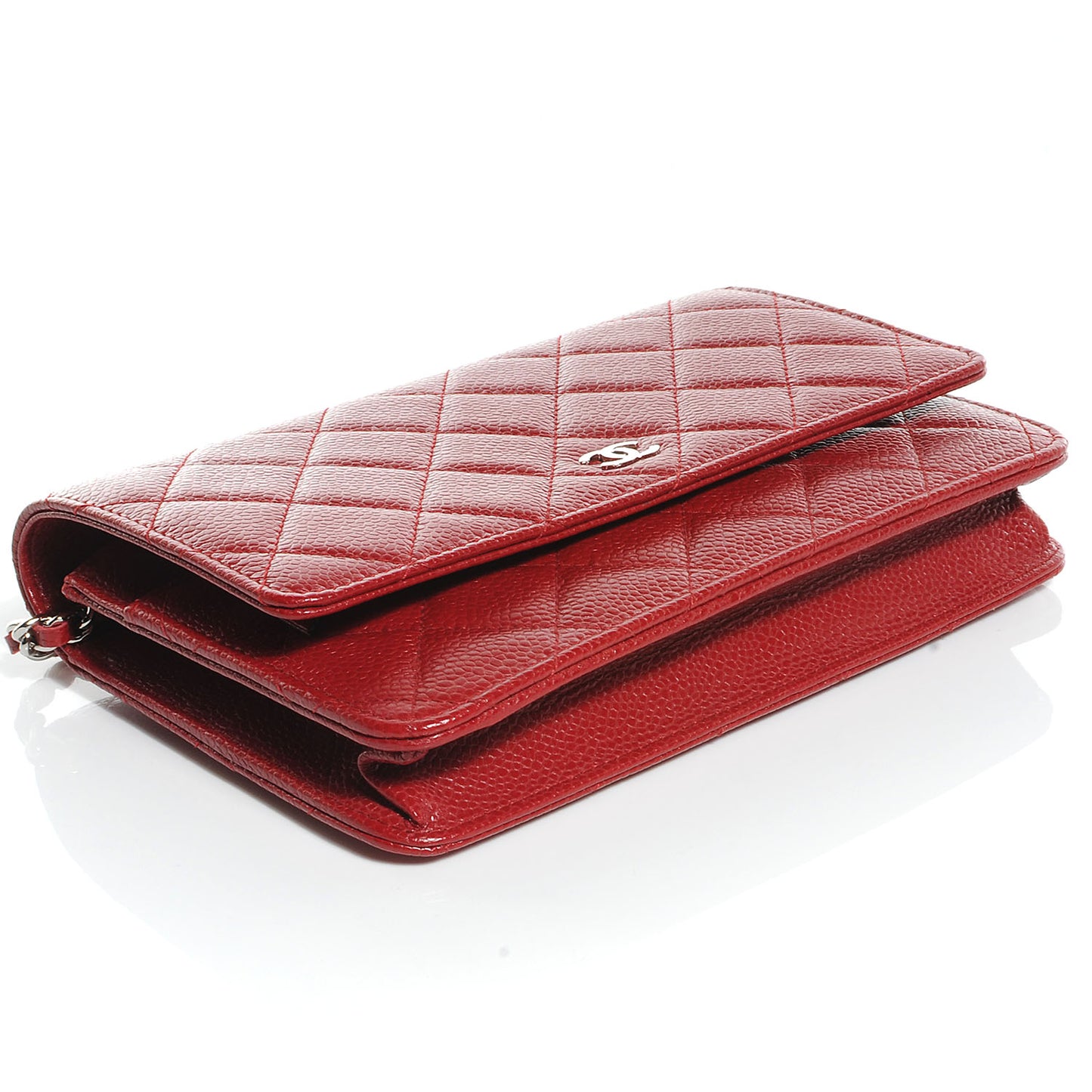 Caviar Classic Wallet on Chain WOC Red