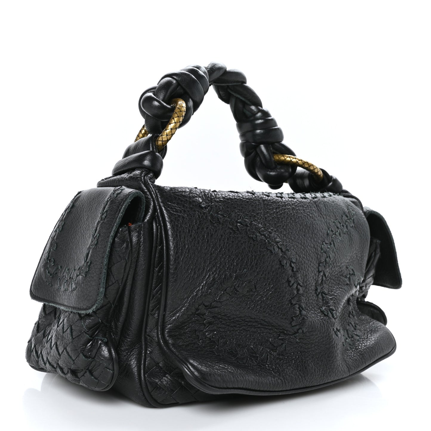 Cervo Woven Cocker Hobo Nero Black
