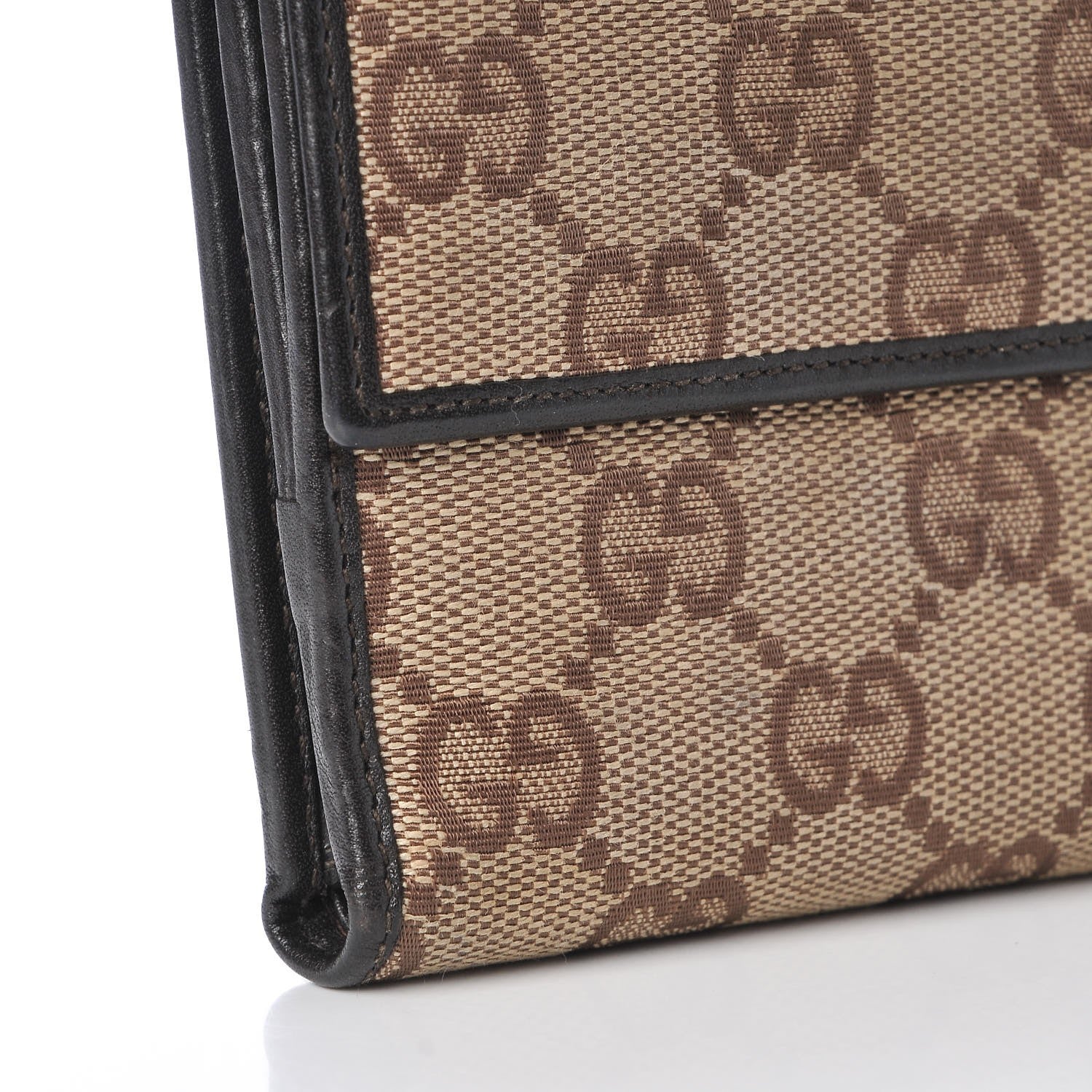 Gucci Monogram Compact Wallet Dark Brown 8 of 11
