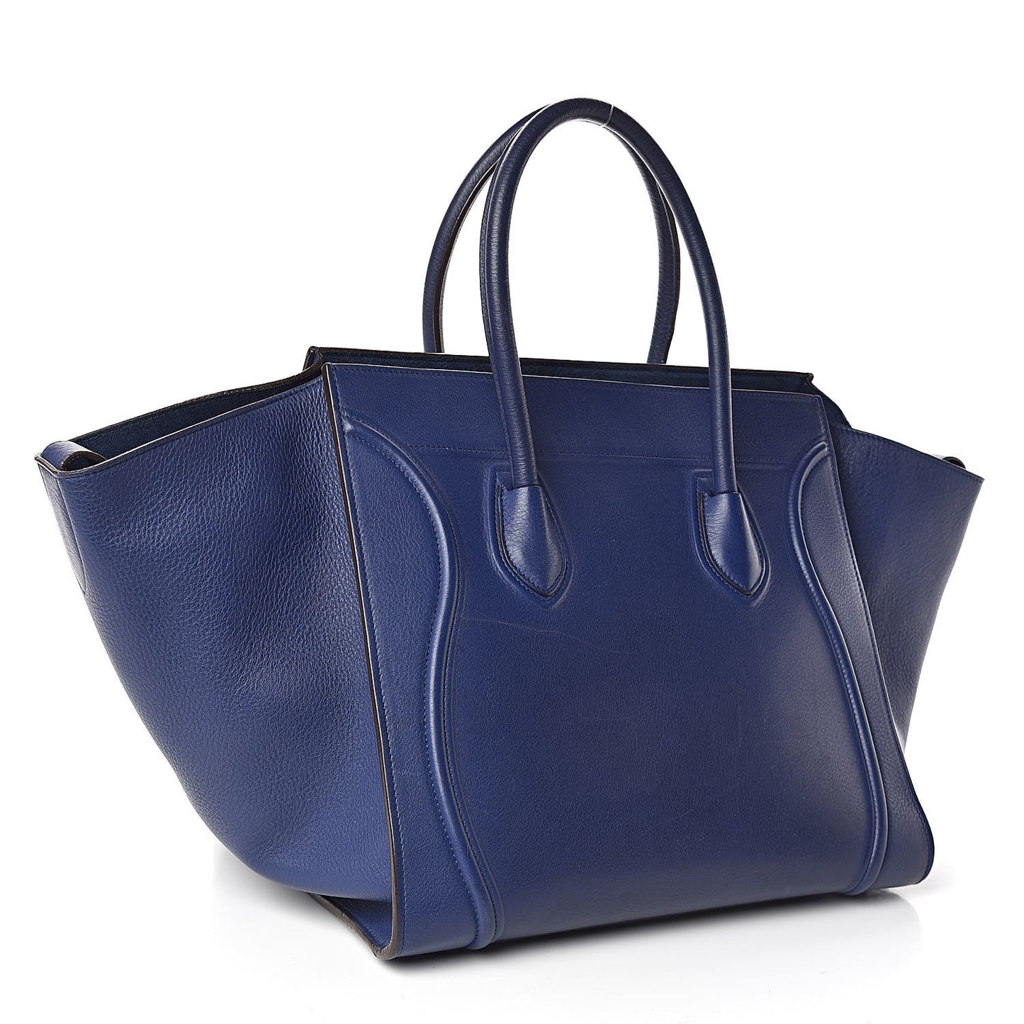 Supple Calfskin Medium Phantom Luggage Indigo