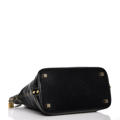 Louis Vuitton Suhali Lockit MM Black 4 of 17