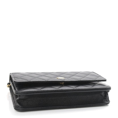 Chanel Caviar Quilted Wallet On Chain WOC Black 4 of 11