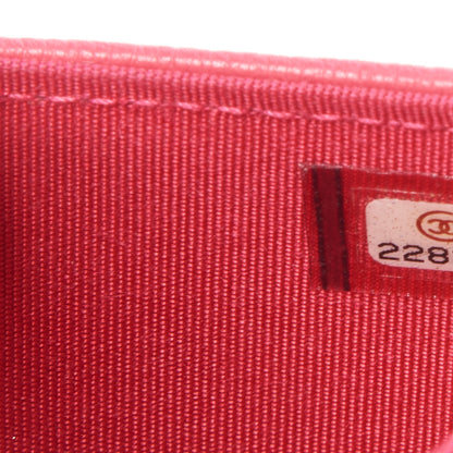 Chanel Calfskin Timeless CC Card Holder Wallet Pink 8 of 9