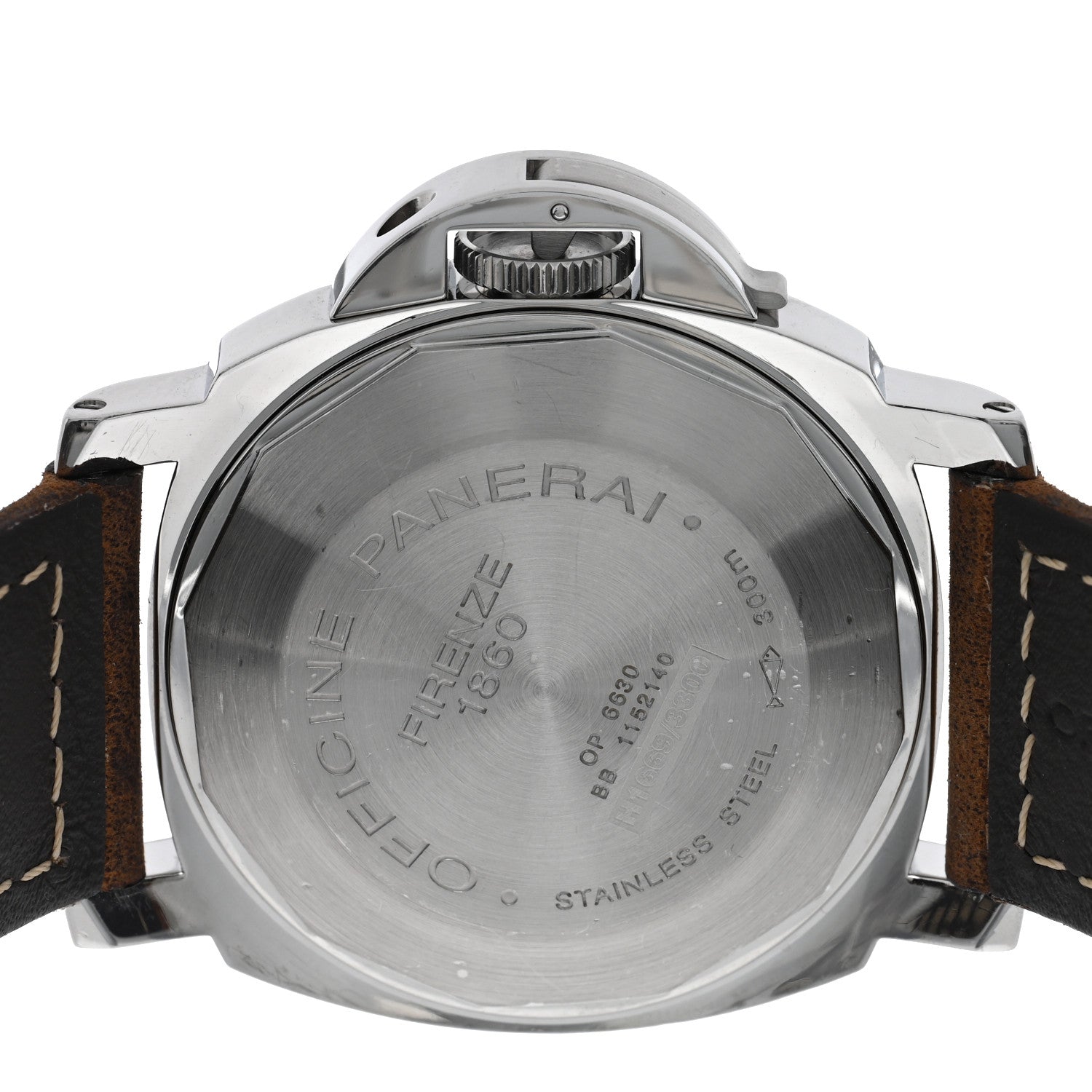 Panerai Stainless Steel Calfskin 43mm Luminor Marina Automatic Watch Black PAM00104 4 of 4