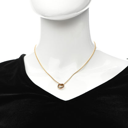 Cartier 18K Pink Yellow White Gold Baby Trinity Pendant Necklace 2 of 6