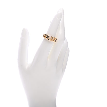 Christian Dior Metal Danseuse Etoile Chain Ring M Gold 2 of 6
