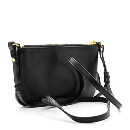 Saint Laurent Calfskin Monogram Phone Pouch Crossbody Bag Black 3 of 9