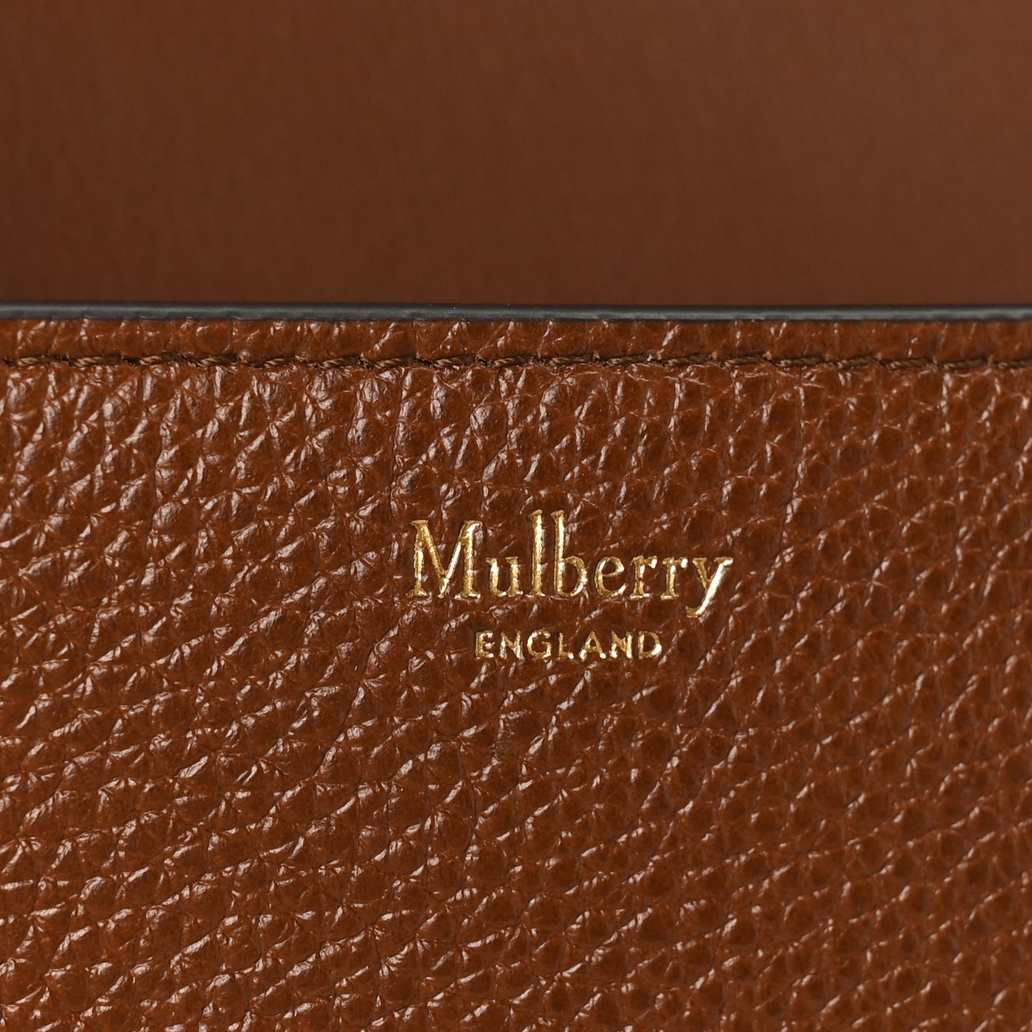 Natural Grained Calfskin Small Darley Satchel Oak