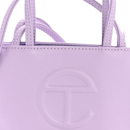 Telfar Vegan Leather Small Shopping Bag Lavender 8 of 10