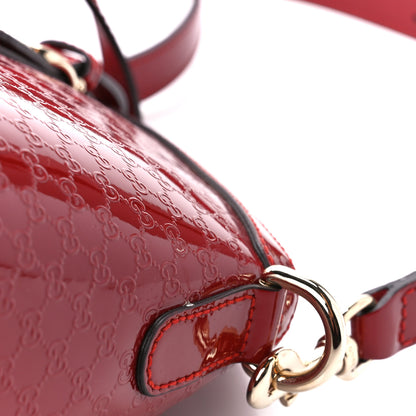 Gucci Patent Microguccissima Medium Nice Top Handle Dome Bag Rose Bed 13 of 14