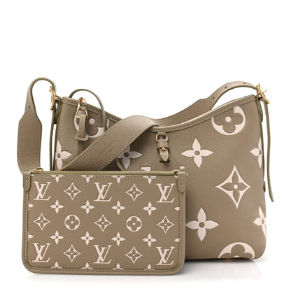 Louis Vuitton Empreinte Monogram Giant CarryAll PM Khaki Creme 3 of 12